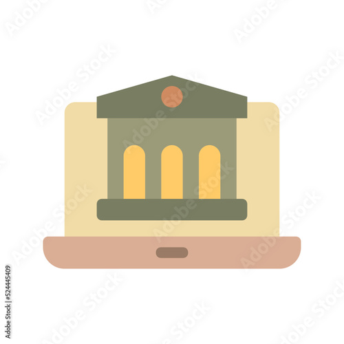 Online banking , Online Service flat icon.