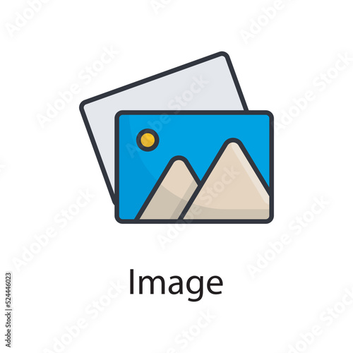 Image vector filled outline Icon Design illustration. Miscellaneous Symbol on White background EPS 10 File