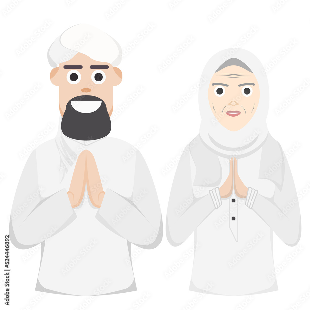 Couple Happy Eid Al Fitr Adha Ramadan Pose Give Wishing Couple Happy Eid Al Fitr Adha Ramadan Pose Give Wishing