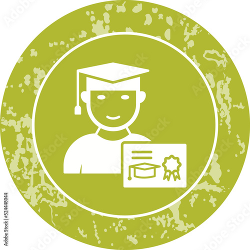Unique Receiving Degree Vector Icon