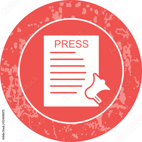 Unique Press Releases Vector Icon