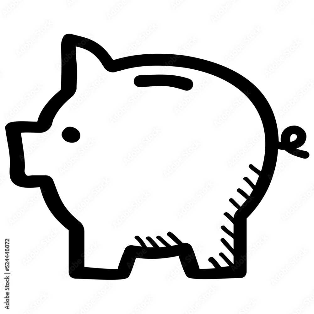 Piggy Bank Vector Icon Piggy Bank Vector Icon