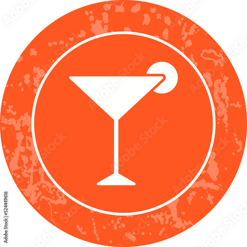 Unique Cosmopolitan Vector Icon