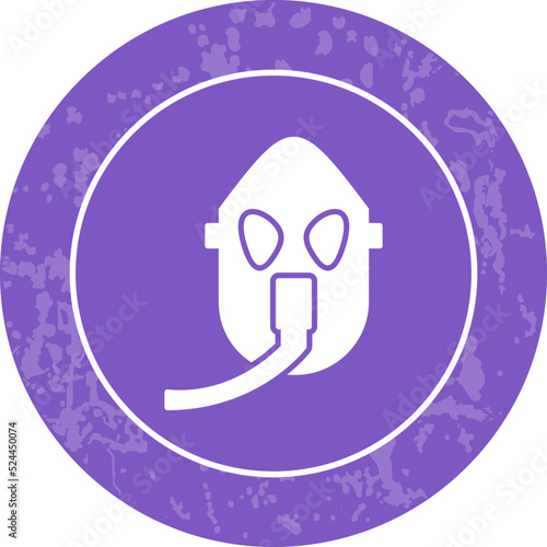 Unique Oxygen Mask Vector Icon