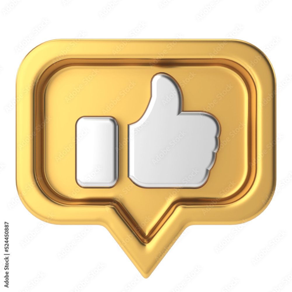 3D like icon. 3D icon. 3D illustration. 3D like icon. 3D icon. 3D illustration.