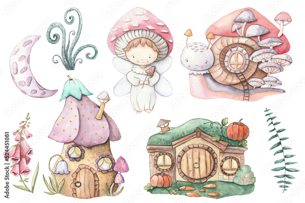 Mushroom Fairy Drawing