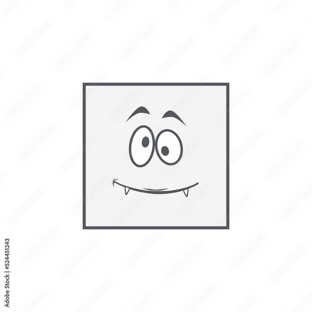 Emoticon Doodle Cute Basic Shape With Expression Emoticon Doodle Cute Basic Shape With Expression