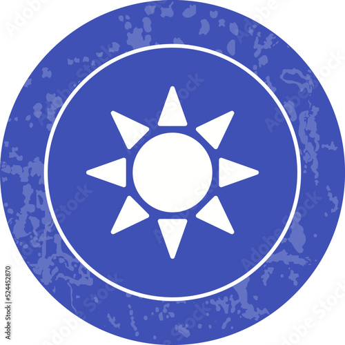 UV Radiation Vector Icon