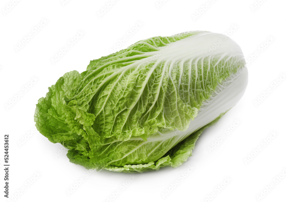 Fresh ripe Chinese cabbage on white background Fresh ripe Chinese cabbage on white background