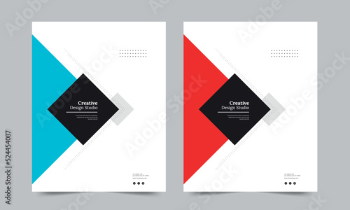 Cover design for annual report and business catalog, magazine, flyer or booklet. Brochure template layout. A4 cover vector EPS-10