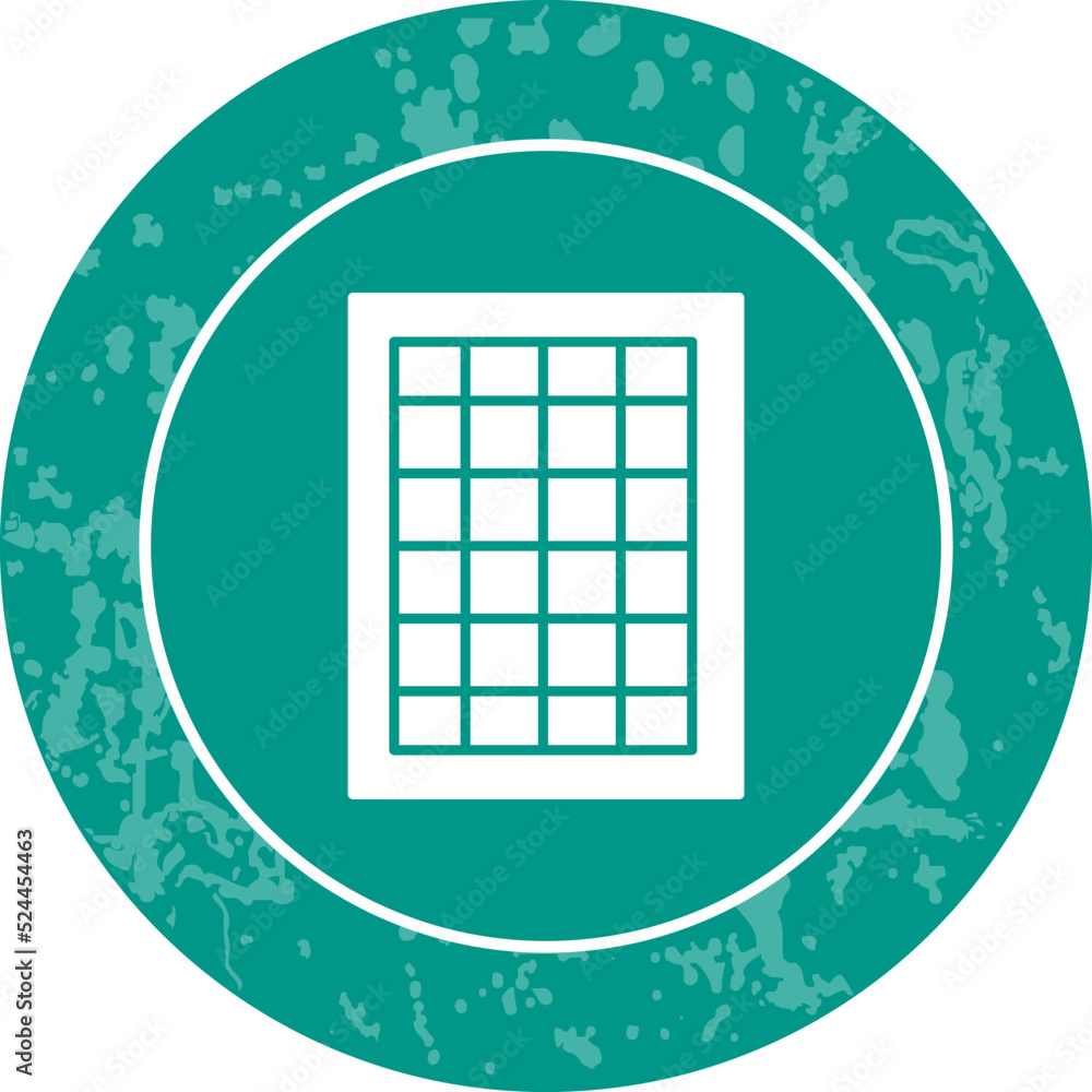 Obraz premium Table of Rates Vector Icon