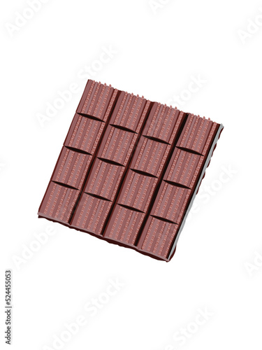 box shape chocolate desserts vector illustration design element