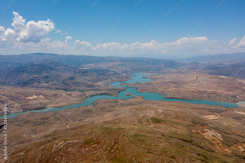 Erzincan Province, İlic District, Boyalik Village and firat river