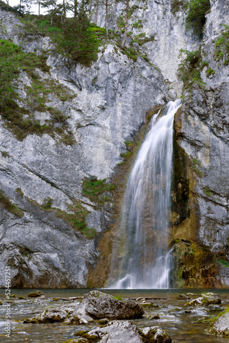 waterfall in the mountains