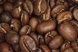 coffee beans flat lay