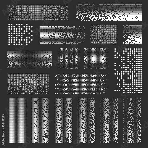 Pixel disintegration set.