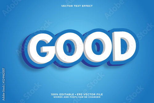 Good text, editable font effect