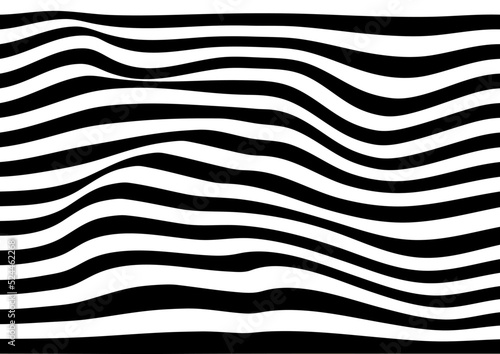 wave line curve black and white abstract background backdrop pattern vector illustration © SodsaiCG