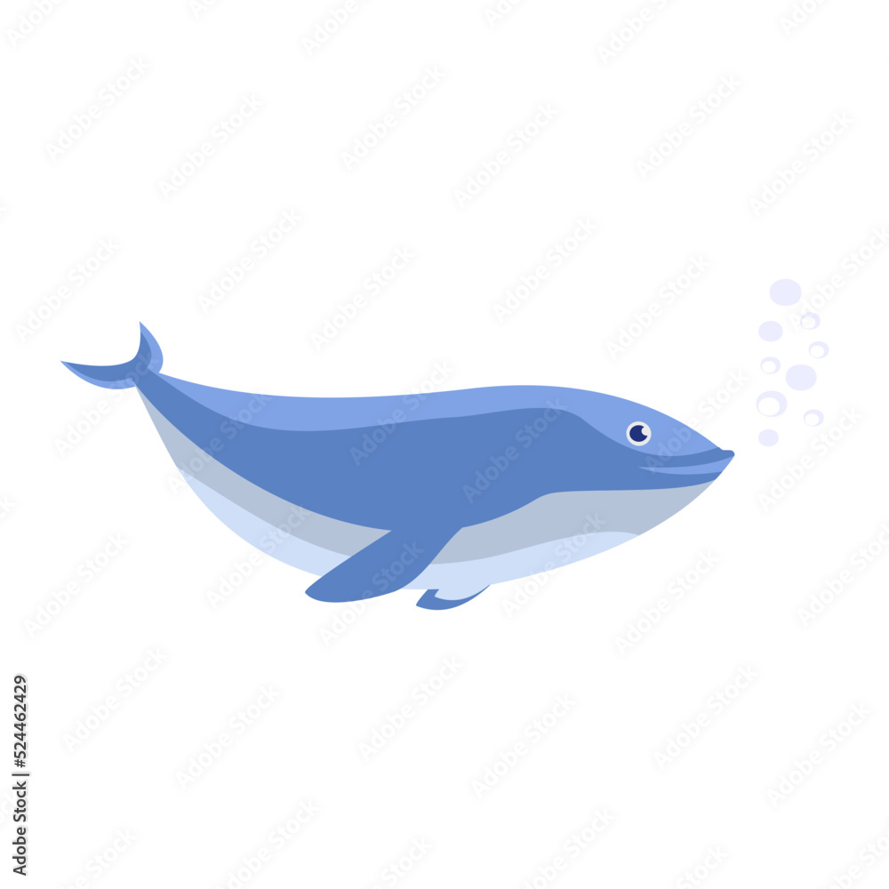 Obraz premium white sided Dolphin Concept vector color icon design, Deep sea creature symbol, Aquatic Elements Sign, Underwater animal stock illustration