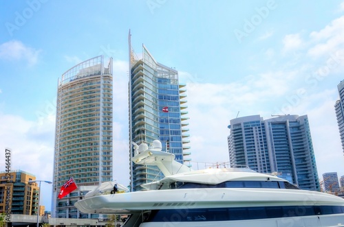 A view of the beautiful Marina in Zaitunay Bay in Beirut, Lebanon. A very modern, high end and newly developed area of Beirut, since 2011.
 photo