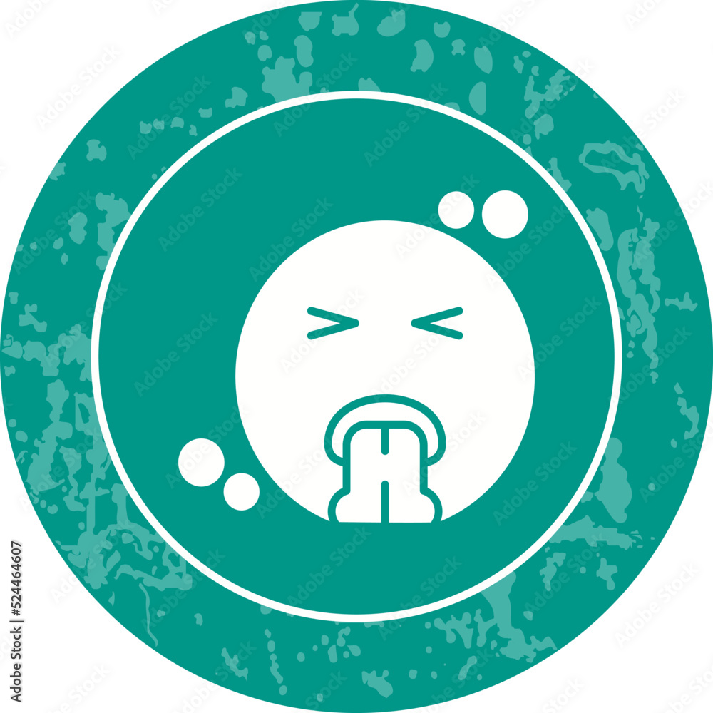Obraz premium Vomit Icon