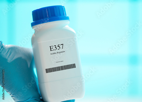 Packaging with nutritional supplements E357 acidity regulator photo