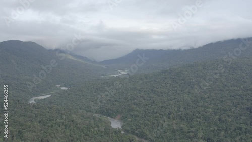 4k Aerial shot for amazon river and the rain forest in brazil rainforest. shot on MAVIC 2 PRO hasselblad rendered prores 422HQ D-log