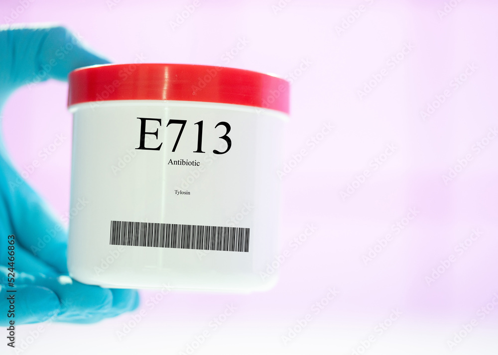 Packaging with nutritional supplements E713 antibiotic