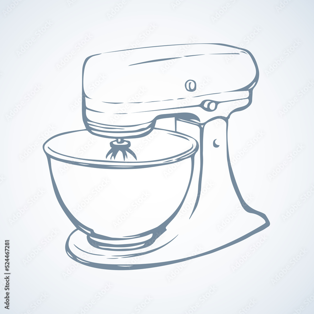 Elictric Mixer. Vector drawing Elictric Mixer. Vector drawing