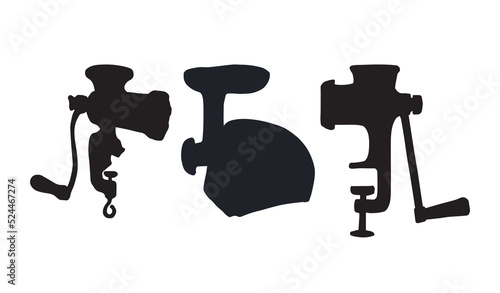 Meat grinder. Vector drawing