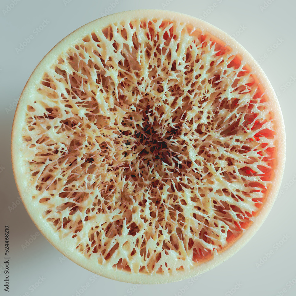 Osteoporosis - Cross Section of a bone - 3D Rendering Stock ...
