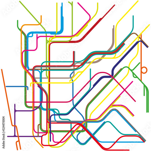 New york subway Metro plan inspired
