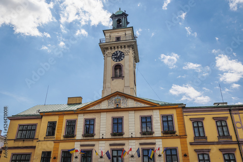 Town Hall on Market Square in historic part of Cieszyn, Poland photo