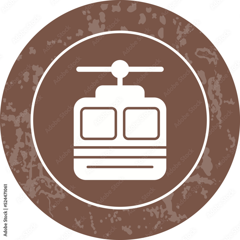 Naklejka premium Cable car Icon