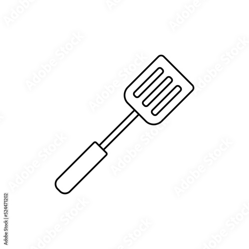 kitchen spatula icon in line style icon, isolated on white background