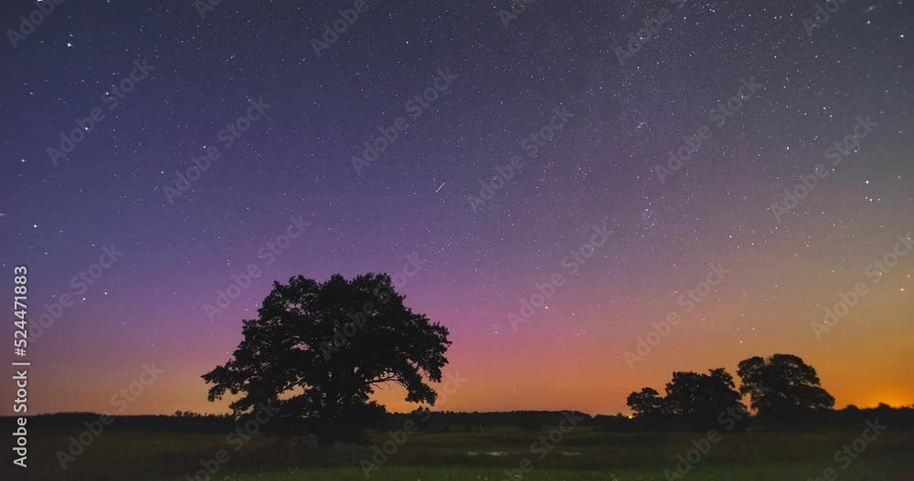 Timelapse of aurora borealis in Lithuania Timelapse of aurora borealis in Lithuania