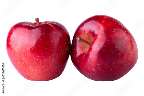 Fresh Red Apple fruit isolated on alpha background