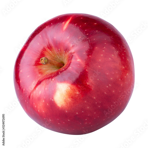 Fresh Red Apple fruit isolated on alpha background