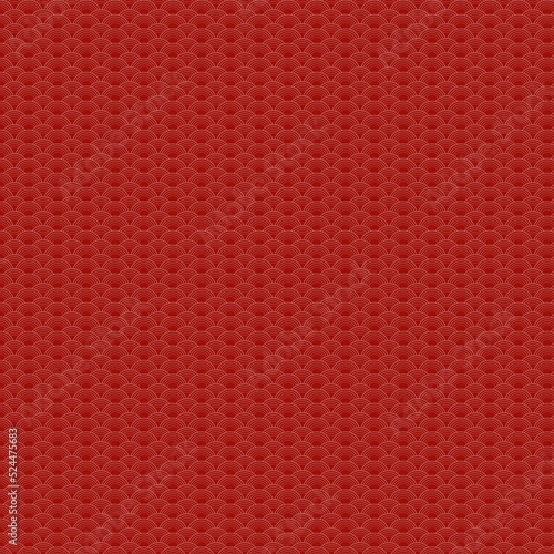 Red japanese seamless wave pattern as wallpaper or background