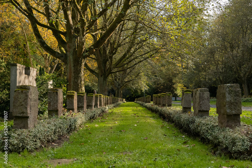 War Grave of the second World War at the city cemetery in Goettingen, Germany photo