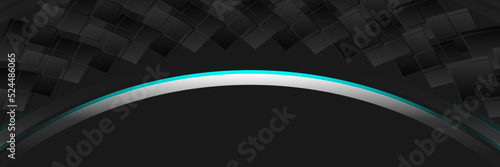 Abstract black and blue background