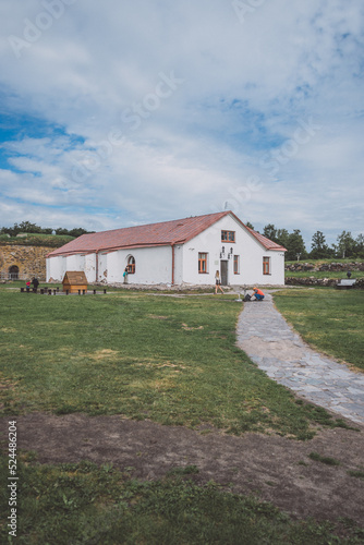 White Museum Building in The Korela Fortress in Russia