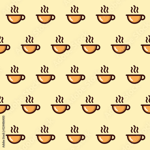 Coffee Cup Seamless Pattern