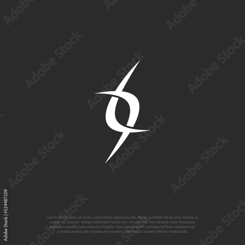 tribal sporty ninja concept simple logo vector