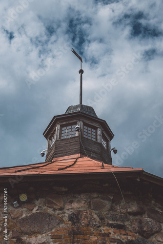 Round tower in the fortress of Korela in Russia