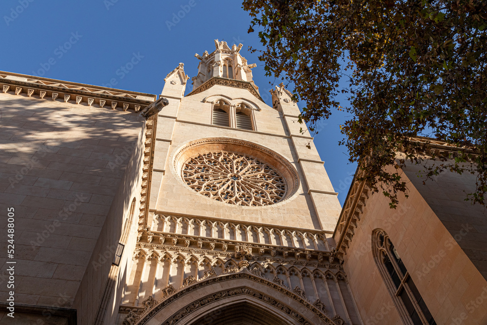 Palma de Mallorca, Spain. The Esglesia de Santa Eularia (Saint Eulalia Church)
