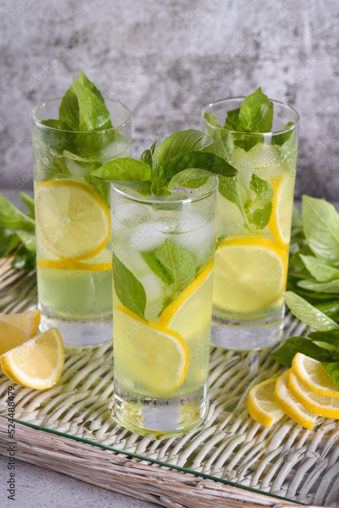 Basil Lemon Gin and Tonic, very light, incredibly refreshing cocktail. Basil Lemon Gin and Tonic, very light, incredibly refreshing cocktail.
