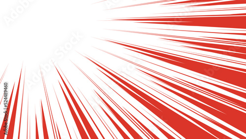 赤色の集中線のベクター素材
