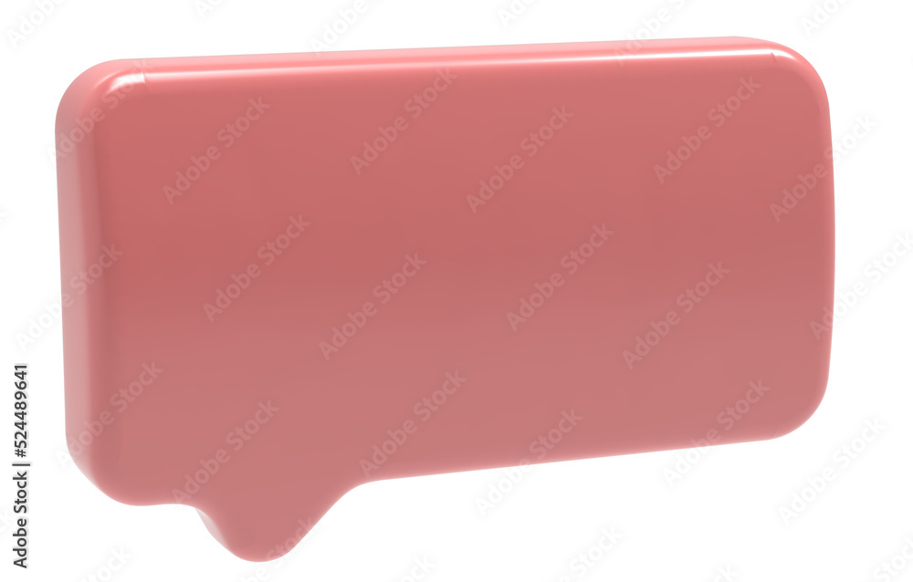 Comment side view 3d icon rendering transparent background free illustration Comment side view 3d icon rendering transparent background free illustration