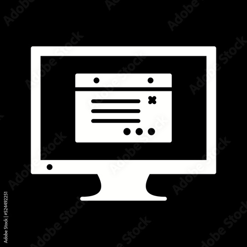 Unique Internet Ads Vector Icon